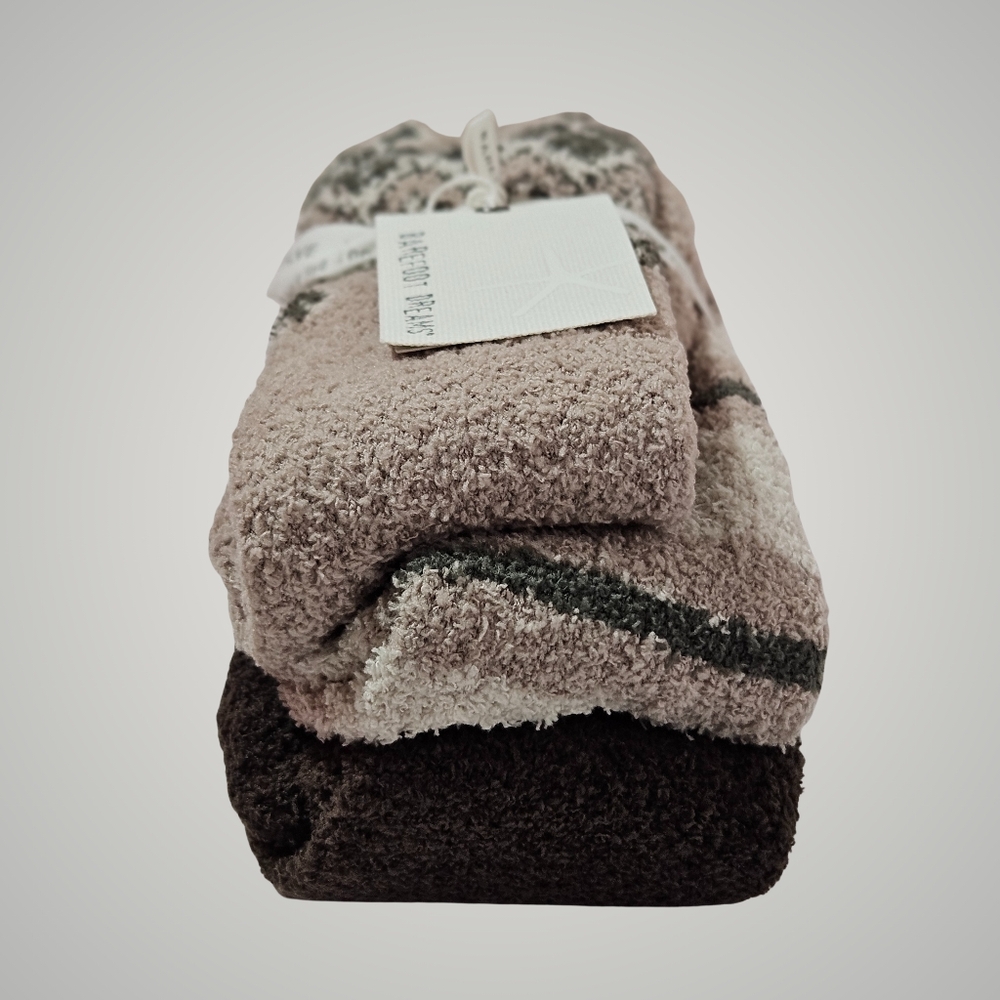 BUNDLE Barefoot Dreams x Revolve Winter Socks Set Cozy Chic 6 Pairs Cottagecore - Picture 7 of 13
